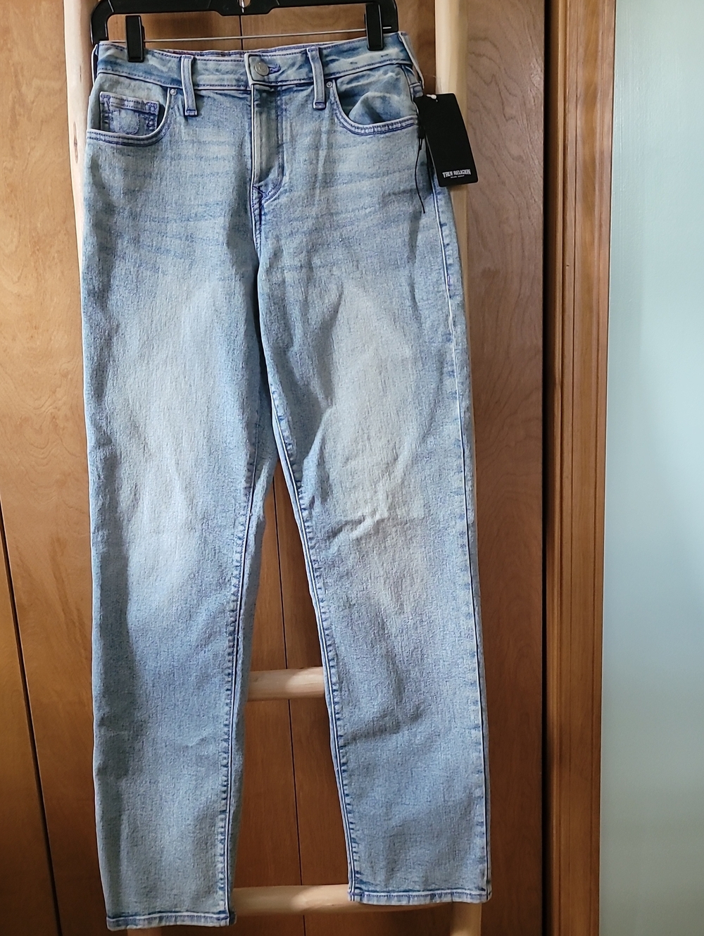 True Religion Light Blue Denim Jeans with Black Tag